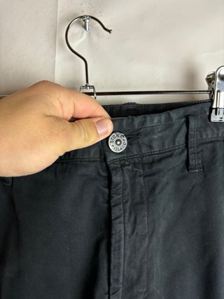 Stone Island Pantalones Cargo Negros Originales