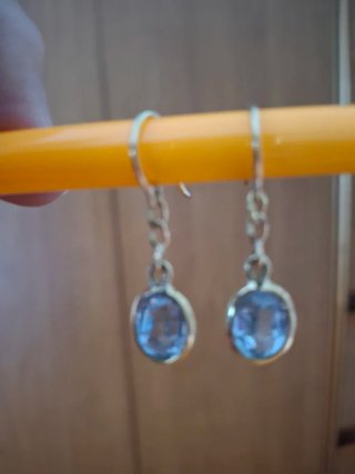 Orecchini oro 18k con acquamarina