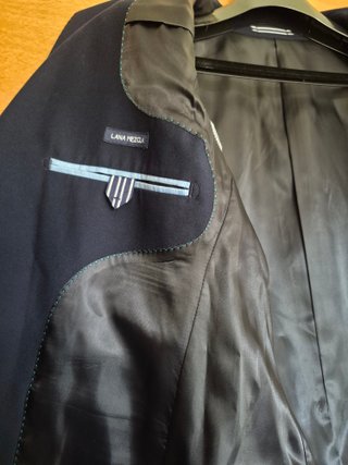 Traje de chaqueta y pantalón azul hombre