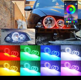 Faros Angel Eyes Seat Ibiza 6L Valeo