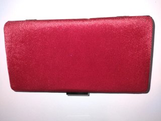 Bolso fiesta terciopelo rojo