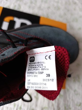 Botas de seguridad Mendi Talla 39