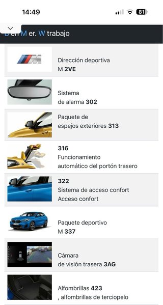 BMW X2 2022 pack m full llanta 19