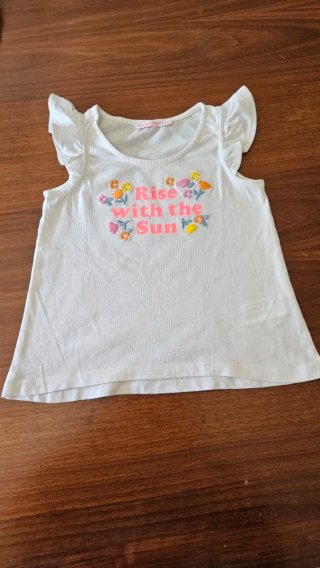 Set Gilet Jeans e Canotta Original Marines Bambina