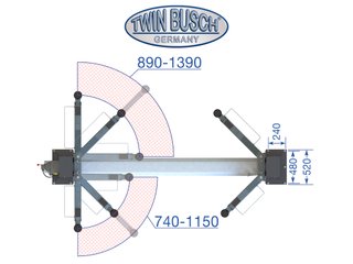 Elevador de 2 columnas 4200kg - BASIC LINE