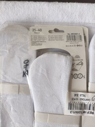 12 Pares Calcetines Pinkies/Invisibles 35/40