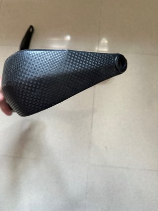 Cubremanetas Fibra Carbono Moto Negras