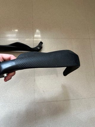 Cubremanetas Fibra Carbono Moto Negras
