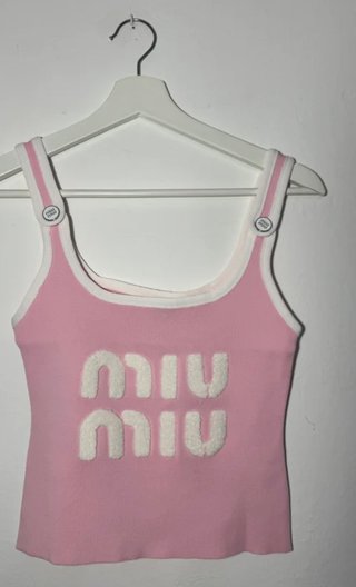 Miu Miu Top Rosa Talla M