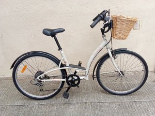 BICICLETA URBANA 26" ELOPS 3.  CESTA MIMBRE NUEVA