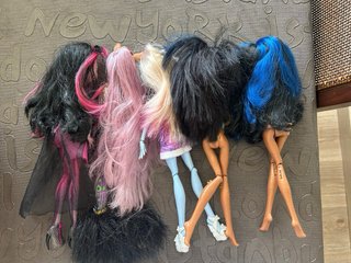 Lotto di 3 bambole Monster High