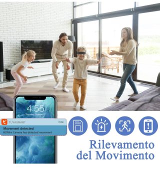 Sveglia WiFi HD 1080P con Monitoraggio Remoto