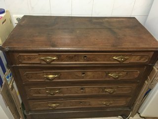 Cassettone inizio '900 radica