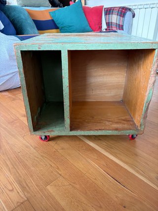 Mesa baja vintage de madera