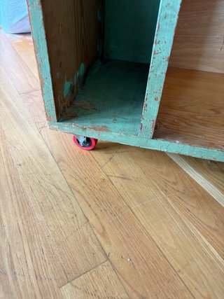 Mesa baja vintage de madera