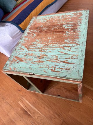 Mesa baja vintage de madera