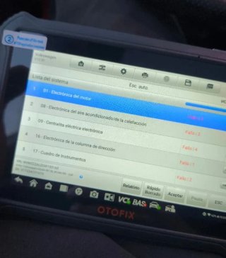 Diagnóstico borrado de fallos OBD mecanico
