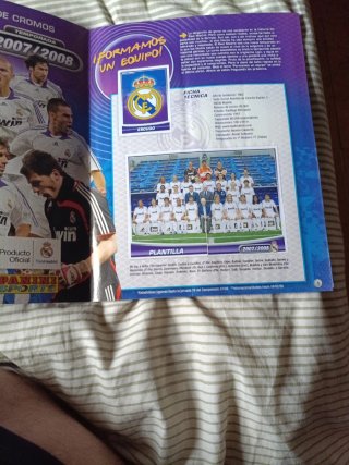 Colección Cromos Real Madrid 2007/2008 completa,