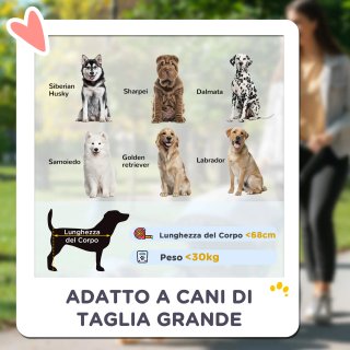 Passeggino per Cani Taglia Grande Pieghevole con R