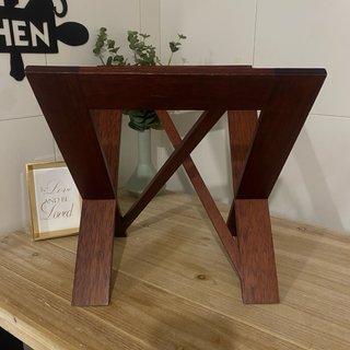 Revistero vintage de madera