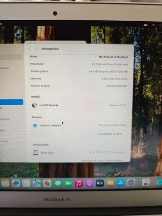 MacBook Air 13 2015 8GB/128GB