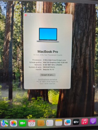 MacBook Pro 13 2016 8GB/256GB