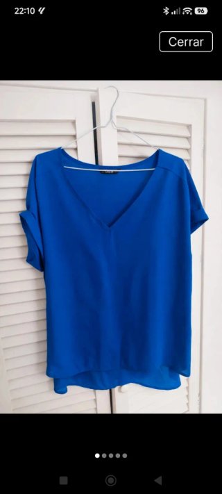 Blusa azulina elegante Talla XL