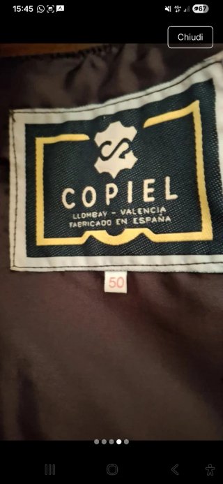 Giacca in vera pelle scamosciata tipo Levis