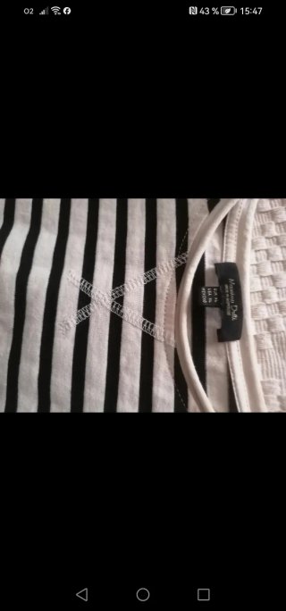 Camiseta de rayas manga corta