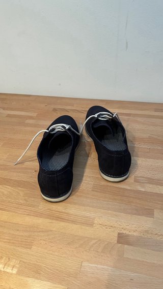 Zapatos Zara Hombre Ante Azul Talla 41