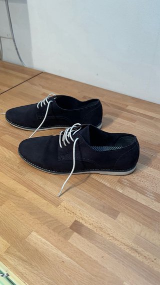 Zapatos Zara Hombre Ante Azul Talla 41