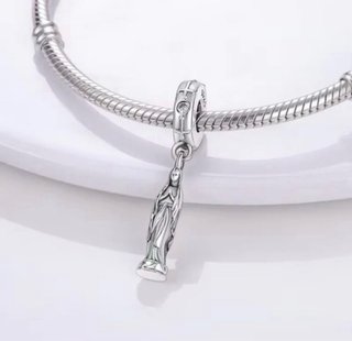 NUEVO Charm para Pandora Virgen María Plata 925