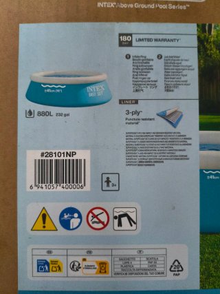 Piscina Hinchable Intex Easy Set Azul