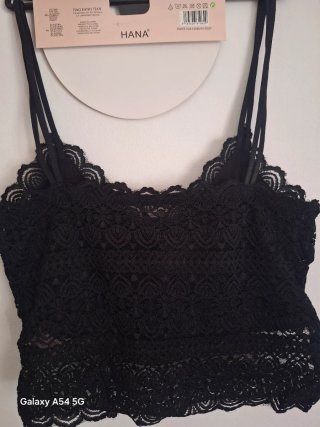 Top Hana Negro Encaje Talla S/M