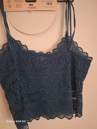 Top Hana Negro Encaje Talla S/M