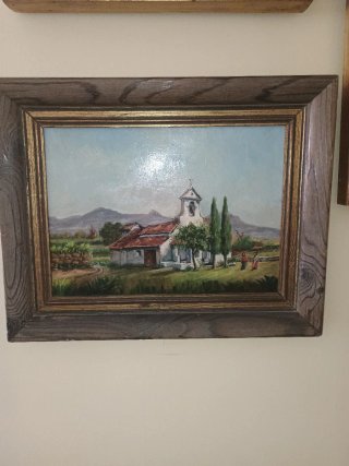 Cuadro al óleo sobre tabla