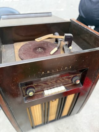 Radio Giradischi Philips Legno Vintage