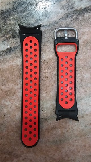 Samsung Cinturino Sport S/M Nero Rosso
