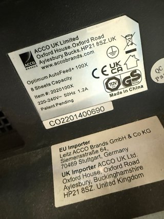 Rexel 100XEU Trituradora Automática
