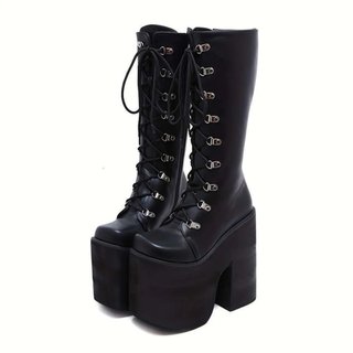 Botas góticas plataforma negras nuevas Talla 40