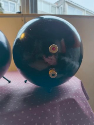 Altavoces Pasivos forma Bubble Negros.