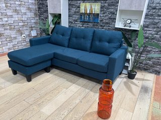 Sofá Chaise Longue Azul 184cm