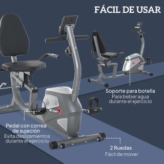 Bicicleta Estática Respaldo 8 Niveles