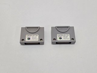 PILA NUEVA 2 Nintendo 64 Oficial Controller Pak