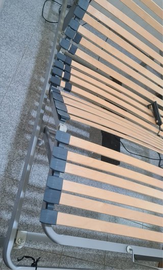 Cama articulada madera y metal