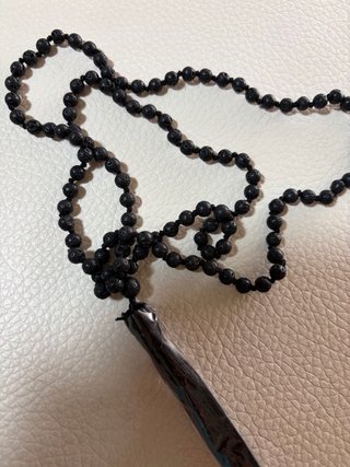Mala de piedras naturales negras