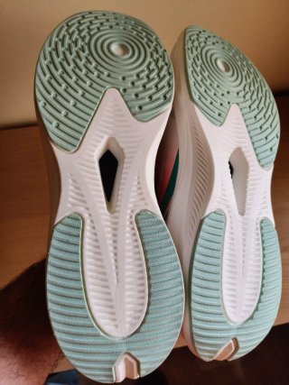 Zapatillas Running Talla 49 Blancas y Turquesa