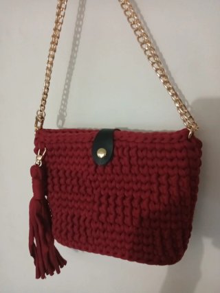 Bolso de trapillo hecho a mano