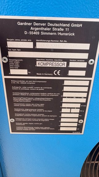 Compresor Alemán CompAir 22kW / 30CV