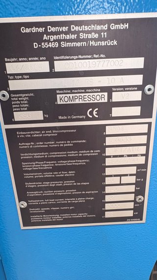 Compresor Alemán CompAir 22kW / 30CV
